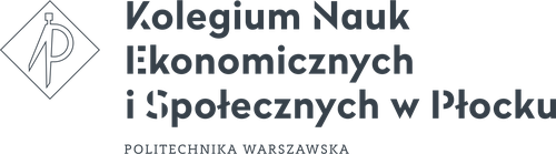 Logo wydziału Kolegium Nauk Ekonomicznych i Społecznych - Oddział W Płocku